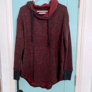 Women’s Mossimo Heathered Maroon Pullover-Size Large